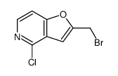 2-(bromomethyl)-4-chlorofuro[3,2-c]pyridine结构式