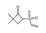 4,4-dimethyl-2-(vinylsulfonyl)cyclobutanone Structure