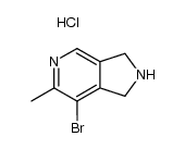 7-bromo-6-methyl-2,3-dihydro-1H-pyrrolo[3,4-c]pyridine, dihydrochloride结构式