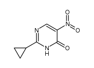 2-cyclopropyl-5-nitro-3H-pyrimidin-4-one结构式
