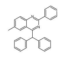 2-phenyl-4-diphenylmethyl-6-methyl quinazoline Structure