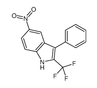 5-nitro-3-phenyl-2-(trifluoromethyl)-1H-indole结构式