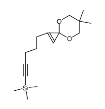 [5-(6,6-Dimethyl-4,8-dioxa-spiro[2.5]oct-1-en-1-yl)-pent-1-ynyl]-trimethyl-silane结构式