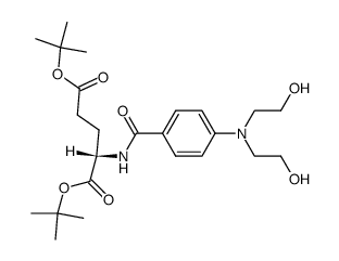 di-tert-butyl 4-(bis(2-hydroxyethyl)amino)benzoyl-L-glutamate Structure