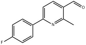 6-(4-Fluoro-phenyl)-2-methyl-pyridine-3-carbaldehyde结构式