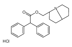 [(3S,8S)-2,3,5,6,7,8-hexahydro-1H-pyrrolizin-3-yl]methyl 2,2-diphenylacetate,hydrochloride结构式