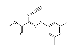 methyl 2-azido-2-(2-(3,5-dimethylphenyl)hydrazono)acetate结构式