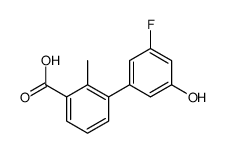 3-(3-fluoro-5-hydroxyphenyl)-2-methylbenzoic acid结构式