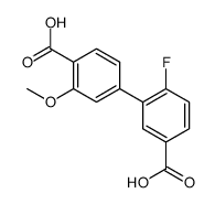4-(5-carboxy-2-fluorophenyl)-2-methoxybenzoic acid结构式
