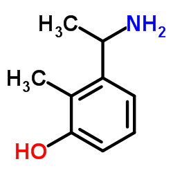 3-(1-Aminoethyl)-2-methylphenol结构式