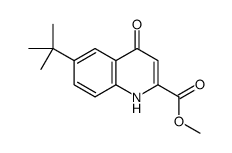 6-tert-Butyl-4-oxo-1,4-dihydro-quinoline-2-carboxylic acid Methyl ester结构式