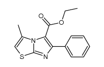 ethyl 3-methyl-6-phenylimidazo[2,1-b]thiazole-5-carboxylate结构式