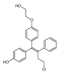 4-[(Z)-4-chloro-1-[4-(2-hydroxyethoxy)phenyl]-2-phenylbut-1-enyl]phenol Structure