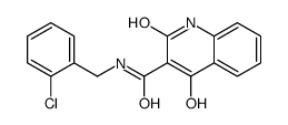 N-[(2-chlorophenyl)methyl]-4-hydroxy-2-oxo-1H-quinoline-3-carboxamide结构式