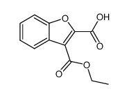 3-ethoxycarbonylbenzo(b)furan-2-carboxylic acid Structure