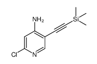 2-chloro-5-((trimethylsilyl)ethynyl)pyridin-4-amine结构式