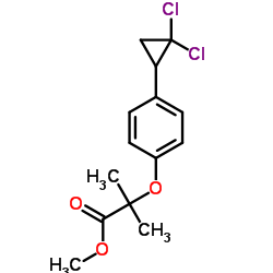 Methyl 2-[4-(2,2-dichlorocyclopropyl)phenoxy]-2-methylpropanoate结构式