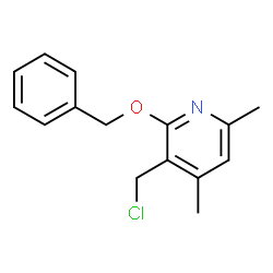 3-(chloromethyl)-4,6-dimethyl-2-phenylmethoxypyridine Structure