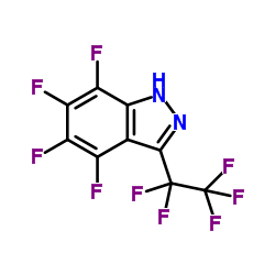 4,5,6,7-Tetrafluoro-3-(pentafluoroethyl)-1H-indazole Structure