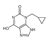 3-(cyclopropylmethyl)-7H-purine-2,6-dione Structure
