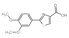 2-(3,4-Dimethoxyphenyl)-1,3-thiazole-4-carboxylic acid结构式