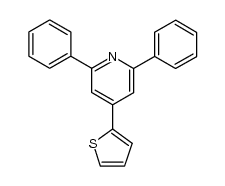 2,6-diphenyl-4-(thiophen-2-yl)pyridine结构式