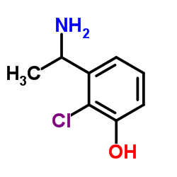 3-(1-Aminoethyl)-2-chlorophenol结构式