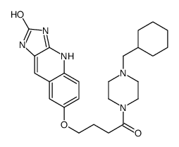 7-[4-[4-(cyclohexylmethyl)piperazin-1-yl]-4-oxobutoxy]-1,3-dihydroimidazo[4,5-b]quinolin-2-one Structure