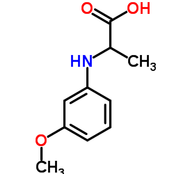 2-(3-METHOXY-PHENYLAMINO)-PROPIONIC ACID结构式