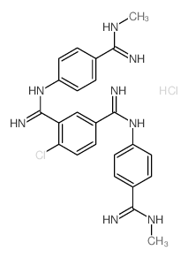 4-chloro-N1,N3-bis[4-(N-methylcarbamimidoyl)phenyl]benzene-1,3-dicarboximidamide picture