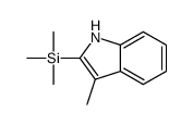 trimethyl-(3-methyl-1H-indol-2-yl)silane结构式