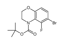 t-Butyl 6-bromo-5-fluoro-2,3-dihydro-1,4-benzoxazine-4-carboxylate picture