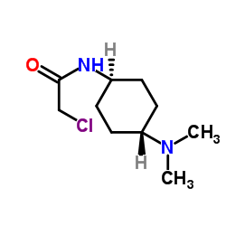 2-Chloro-N-[trans-4-(dimethylamino)cyclohexyl]acetamide结构式