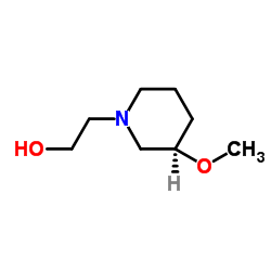 2-[(3R)-3-Methoxy-1-piperidinyl]ethanol结构式