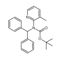 tert-butyl benzhydryl(3-methylpyridin-2-yl)carbamate结构式