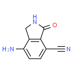 7-amino-3-oxoisoindoline-4-carbonitrile结构式