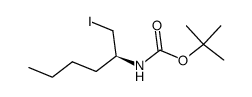 tert-butyl (S)-(1-iodohexan-2-yl)carbamate结构式