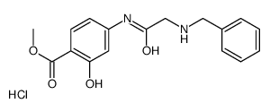 methyl 4-[[2-(benzylamino)acetyl]amino]-2-hydroxybenzoate,hydrochloride结构式