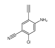 4-amino-2- chloro-5-ethynylbenzonitrile结构式