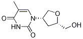 4(S)-(3,4-dihydro-2,4-dioxo-5-methyl-1(2H)-pyrimidinyl)tetrahydro-2(S)-furanmethanol结构式