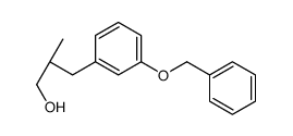 (2R)-2-methyl-3-(3-phenylmethoxyphenyl)propan-1-ol结构式