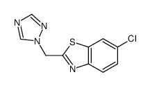 6-chloro-2-(1,2,4-triazol-1-ylmethyl)-1,3-benzothiazole Structure