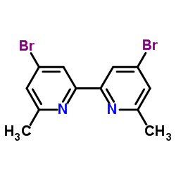 6,6'-二甲基-4,4'-二溴-2,2'-联吡啶结构式