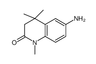 6-氨基-1,4,4-三甲基-3,4-二氢-1H-喹啉-2-酮结构式