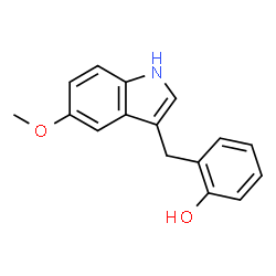 3-(2-hydroxyphenyl)methyl-5-methoxyindole Structure