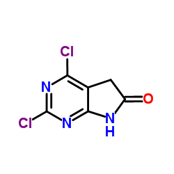 2,4-Dichloro-5H-pyrrolo[2,3-d]pyrimidin-6(7H)-one Structure