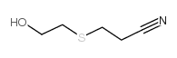 3-(2-Hydroxyethylthio)propionitrile Structure
