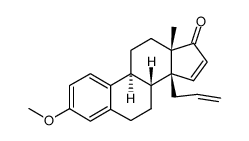 14β-Allyl-3-methoxy-14β-estra-1,3,5(10),15-tetraen-17-one Structure