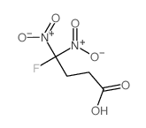 Butanoic acid,4-fluoro-4,4-dinitro- structure