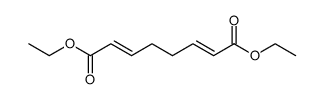 octa-2,6-dienedioic acid diethyl ester Structure